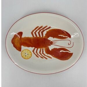 Crate&Barrel Lobster Platter - Red and White